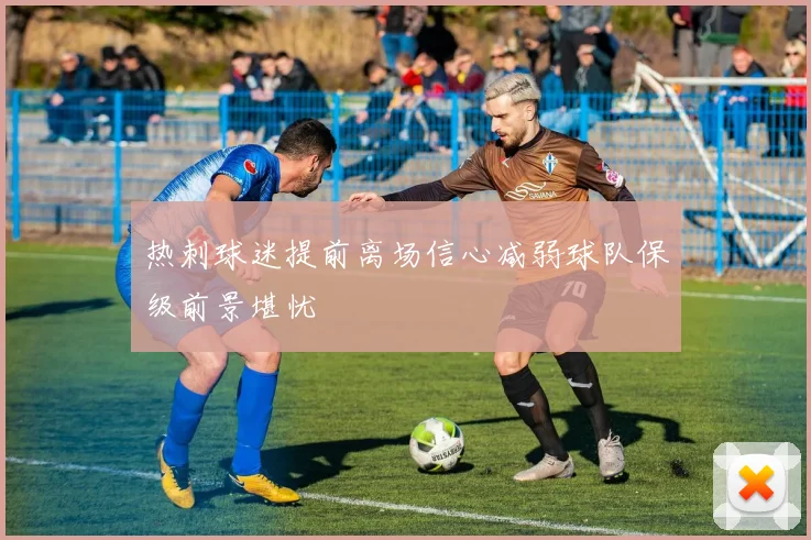 热刺球迷提前离场信心减弱球队保级前景堪忧